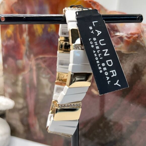 White Gold Bracelet LAUNDRY Shelli Segal $16ea or Bundle 3/$25 - Picture 4 of 9
